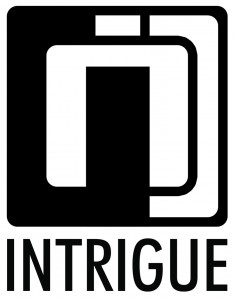 intrigue logo black on white